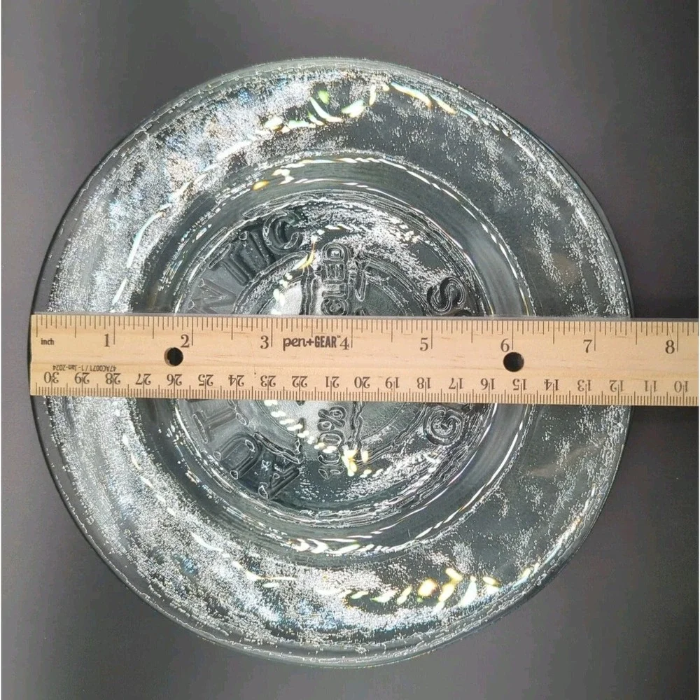 Vidrios San Miguel Recycled Glass Salad Plates 7.5 Inch Clear Set of 2 Spain